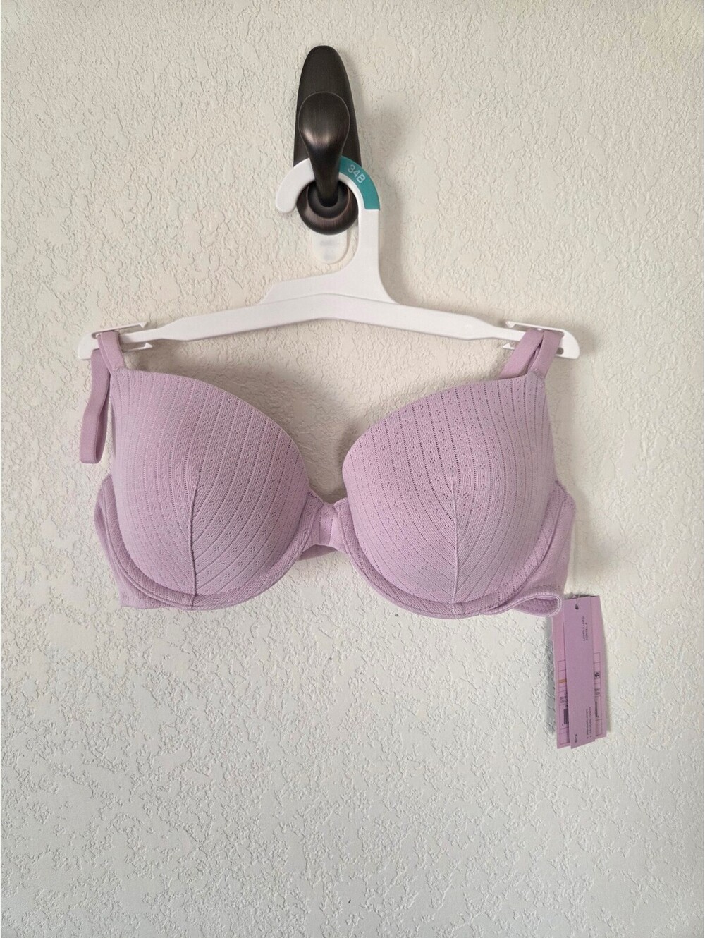 Wild Fable Lilac Purple Ribbed Bra 34B